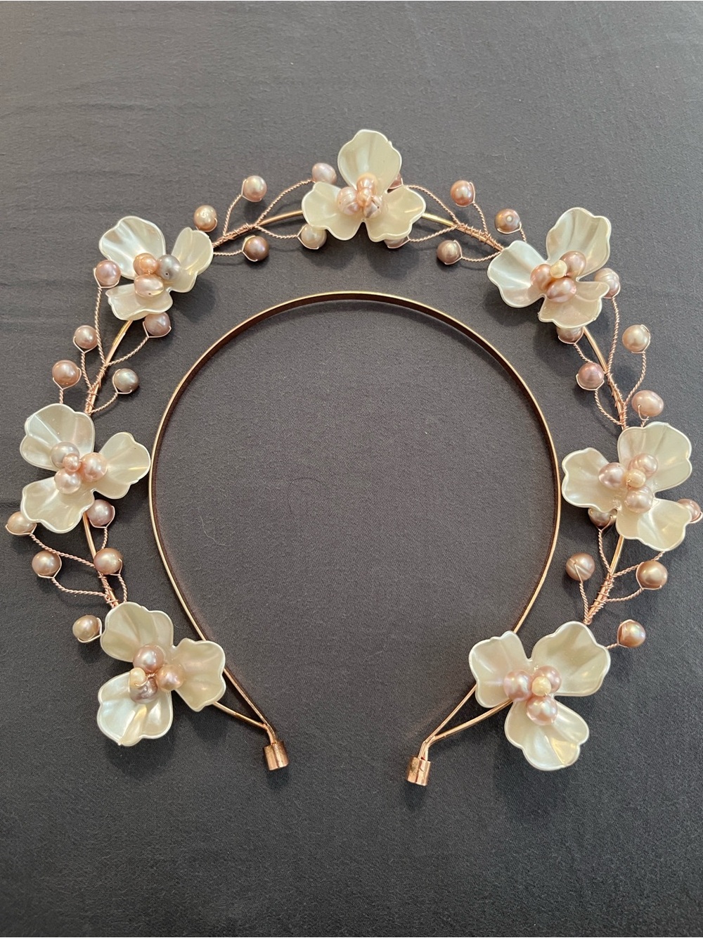 Cayla Couture Rose Gold Halo Headband (Worn Once) - Women Accessories